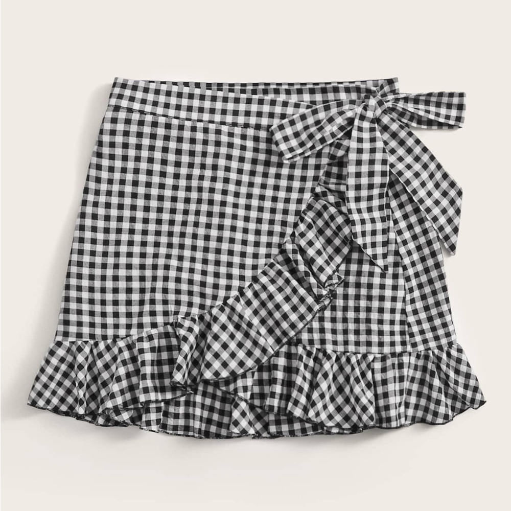 Gingham Skort
